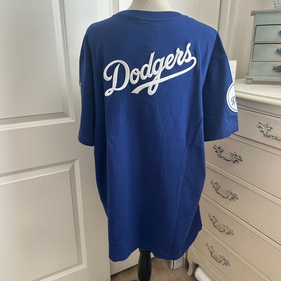 New Era Royal Blue LA Logo Short Sleeve Tee - Picture 6 of 8